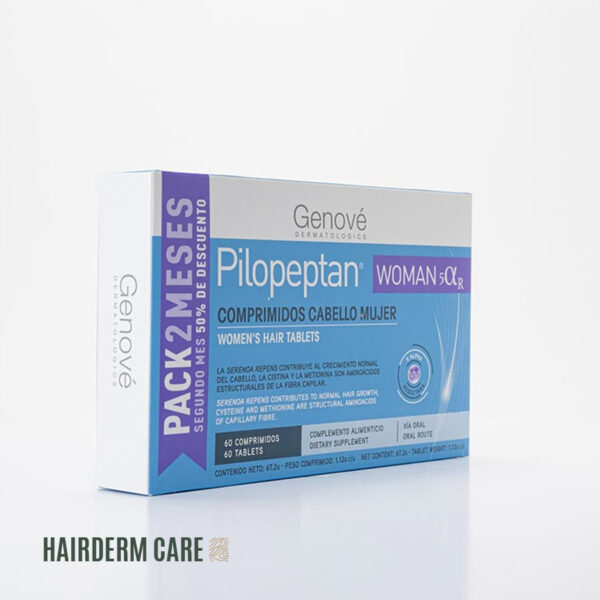 Tratamiento caida pelo mujer; Pilopeptan, 60 capsulas - Imagen 2