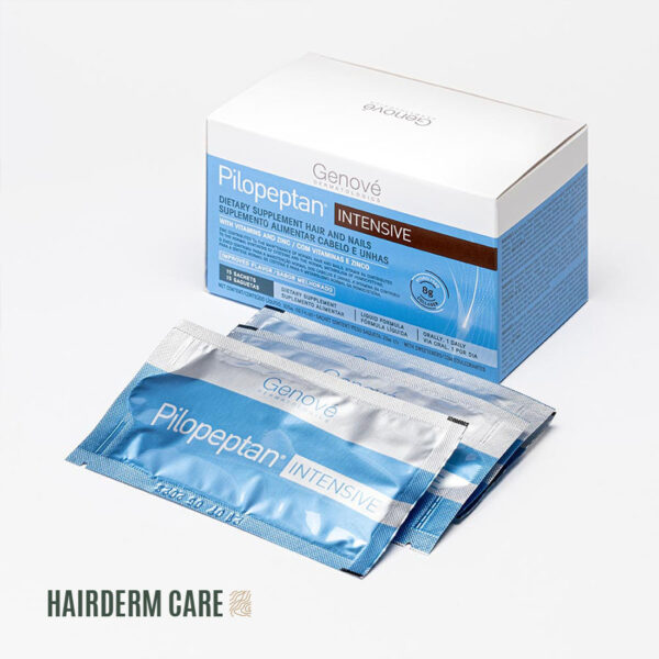envase y sobres, vitamina pelo y uñas pilopeptan 15sobres