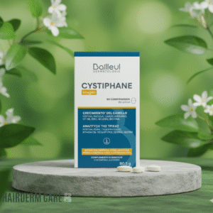 Complemento nutricional para el crecimiento del pelo y tratamiento de alopecia difusa. Fortalece y densifica el cabello.